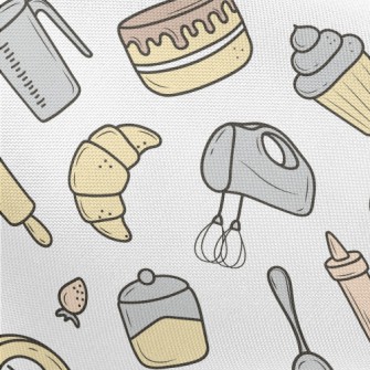 Baking Cakes And Utensils Pongee