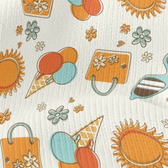 Hot Summer Pattern Stretch Jersey
