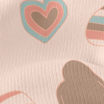 Colorful Various Shapes Of Lov Stretch Jersey