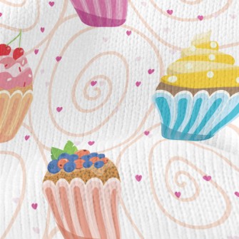 Colorful Small Cakes With Diff Stretch Jersey