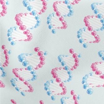 3D Red And Blue DNA Lightweight Cotton Poplin