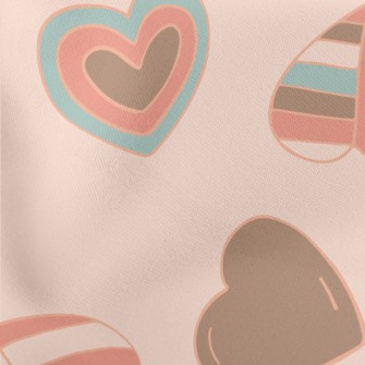 Colorful Various Shapes Of Lov Lightweight Cotton Poplin