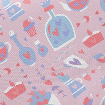 Love Valentine&#39;s Day Graph Midweight Cotton Poplin
