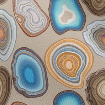 Geode And Agate Facet Patterns Chiffon