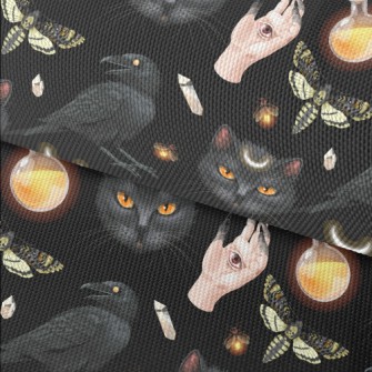 Ghost Hand Black Cat Crow Inse Waterproof Oxford