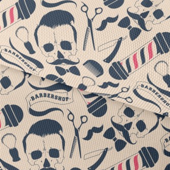 Barber Sign With Skull And Ute Waterproof Oxford