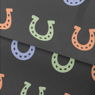 Colorful Horseshoe Pattern Waterproof Oxford