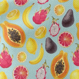 Tropical Exotic Fruits Waterproof Canvas