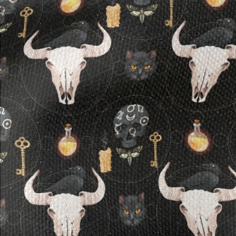 Ox Bone Potion Black Cat Key Waterproof Canvas