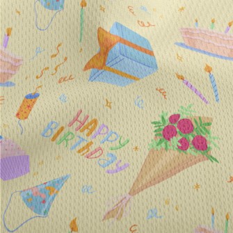 Birthday Cake Gift Firecracker Athletic Mesh Flat Back