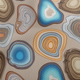 Geode And Agate Facet Patterns Athletic Mesh Flat Back