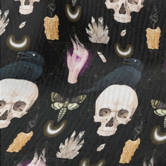 Skull Candle Crow Insect Ghost Terry