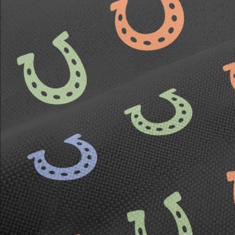 Colorful Horseshoe Pattern Performance Linen