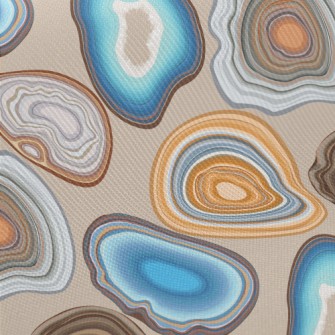 Geode And Agate Facet Patterns Twill