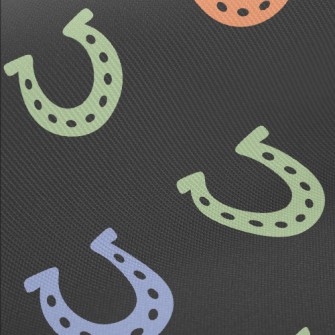 Colorful Horseshoe Pattern Twill