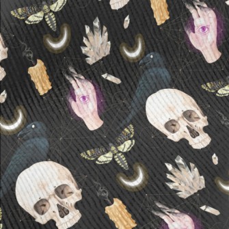 Skull Candle Crow Insect Ghost Standard Corduroy