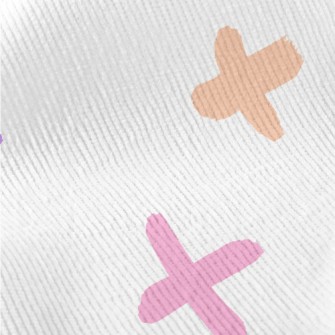 Colorful Hand Painted Cross Standard Corduroy