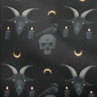 Skull And Candle Crow Goat Dobby