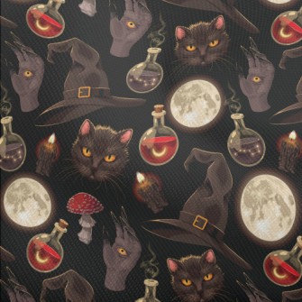 Witch Hat Black Cat Ghost Hand Dobby