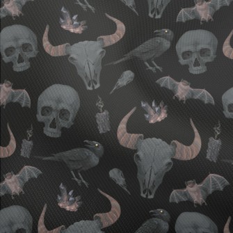 Cow Bone Skull Crow Bat Dobby