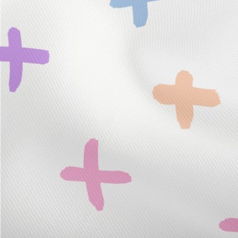 Colorful Hand Painted Cross Dobby