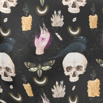 Skull Candle Crow Insect Ghost Stretch Ponte