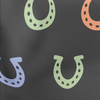 Colorful Horseshoe Pattern Stretch Ponte
