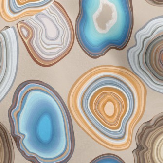Geode And Agate Facet Patterns Micro Fleece