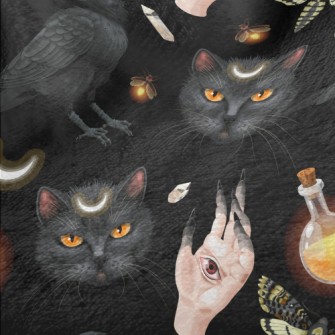 Ghost Hand Black Cat Crow Inse Minky