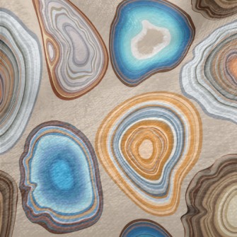 Geode And Agate Facet Patterns Minky