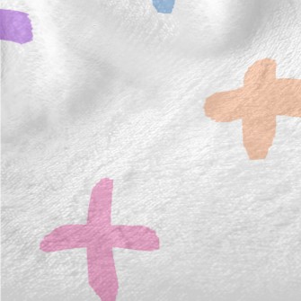 Colorful Hand Painted Cross Minky