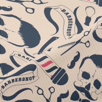 Barber Sign With Skull And Ute Piqué