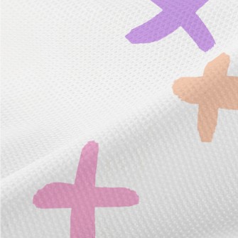 Colorful Hand Painted Cross Piqué