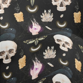 Skull Candle Crow Insect Ghost Lightweight Performance Linen