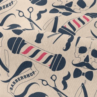 Barber Sign With Skull And Ute Modern Jersey