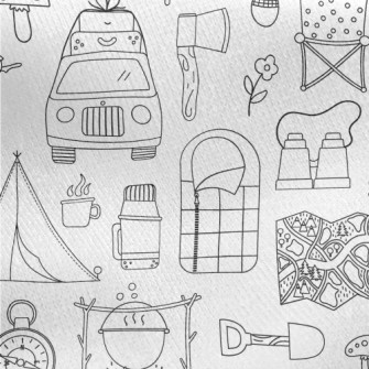 Camping Equipment And Supplies Jersey Backed Fleece