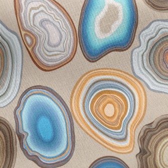 Geode And Agate Facet Patterns Jersey Backed Fleece