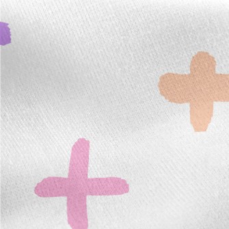 Colorful Hand Painted Cross Jersey Backed Fleece