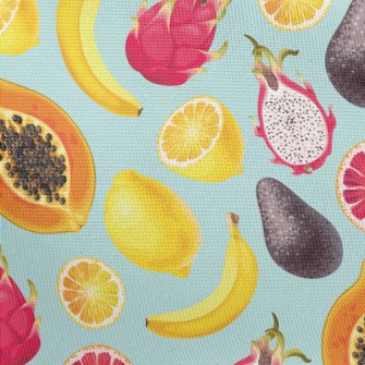 Tropical Exotic Fruits Pongee