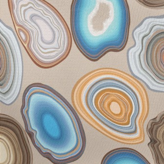 Geode And Agate Facet Patterns Pongee