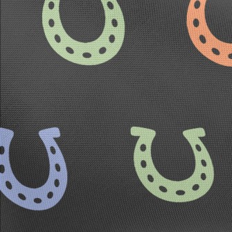 Colorful Horseshoe Pattern Pongee