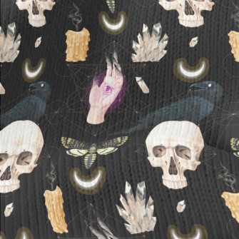 Skull Candle Crow Insect Ghost Stretch Jersey