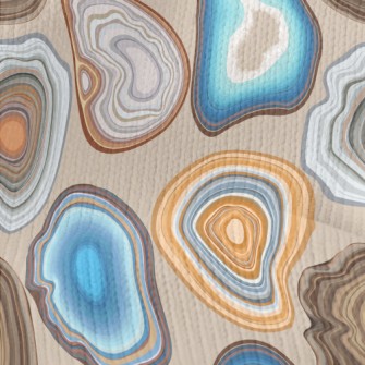Geode And Agate Facet Patterns Stretch Jersey
