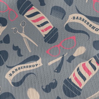 Barber Shop Sign And Utensils  Stretch Jersey