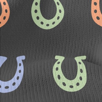 Colorful Horseshoe Pattern Stretch Jersey