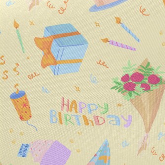Birthday Cake Gift Firecracker Midweight Cotton Poplin