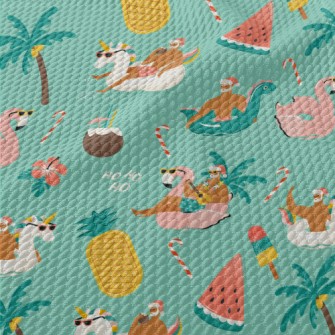 A Hot Tropical Christmas Birdseye Piqué