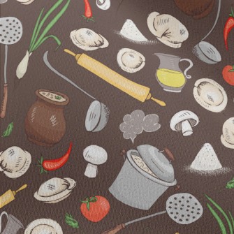 Kitchen Utensils And Ingredien Chiffon