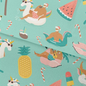 A Hot Tropical Christmas Waterproof Oxford