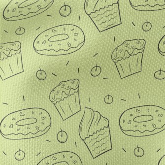 Simple Cupcakes And Donuts Waterproof Canvas